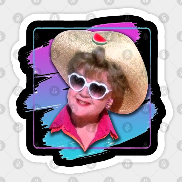 Jessica Fletcher- Retro Brush Paint Sticker by Hursed